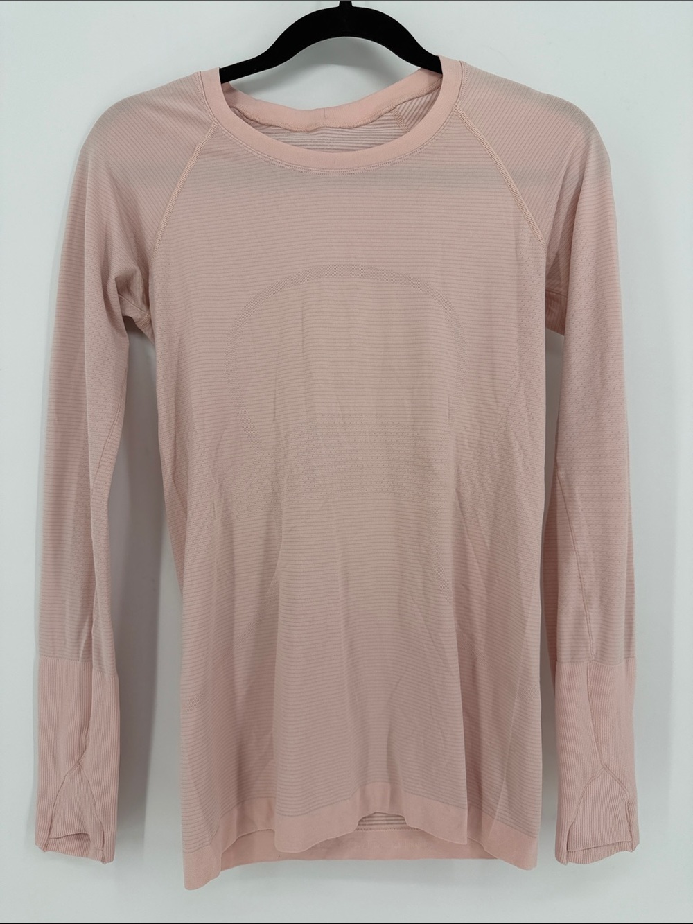 Lululemon Swiftly Tech Long Sleeve Shirt Size 6 Soft Pink Running Workout Top